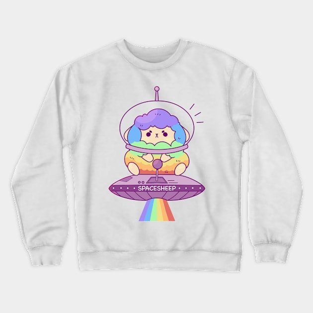 SpaceSHEEP Crewneck Sweatshirt by TaylorRoss1